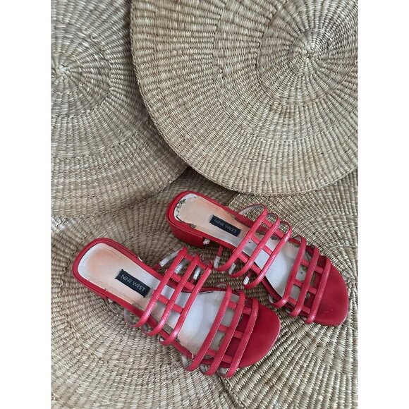 Nine West women’s size 8 used sandal heels - Picture 2 of 12